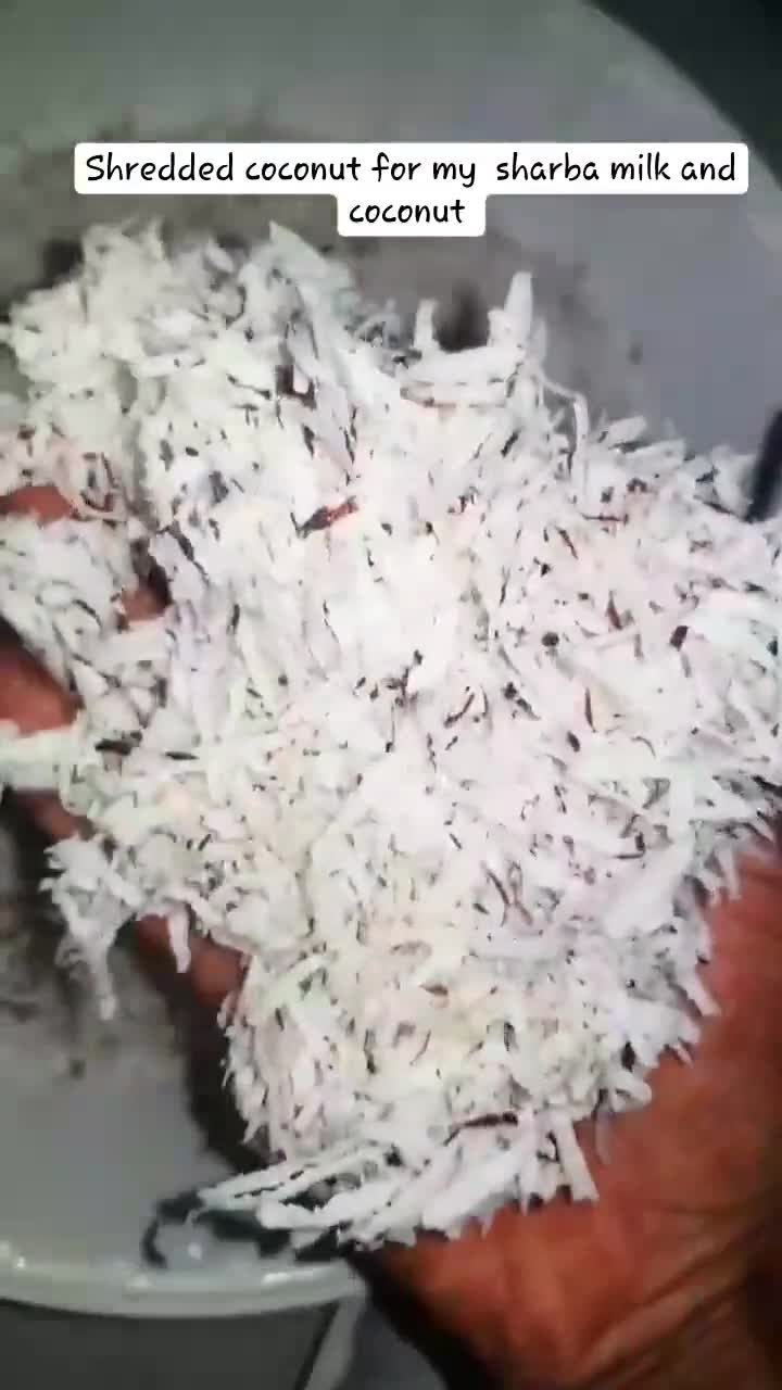 A picture of step 1 of Coconut Drink🤤.