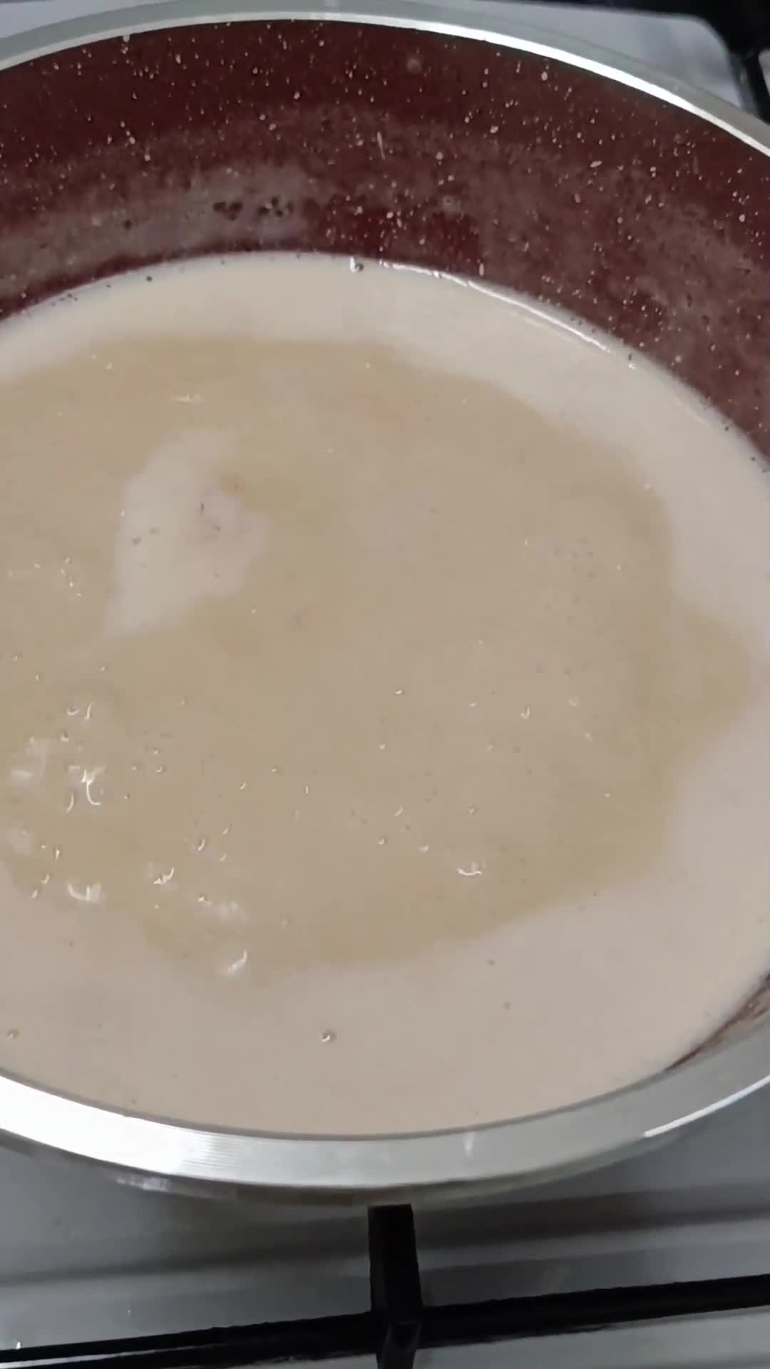 Gambar langkah 2 resipi Panna Cotta Buah Naga Konnyaku Jelly.