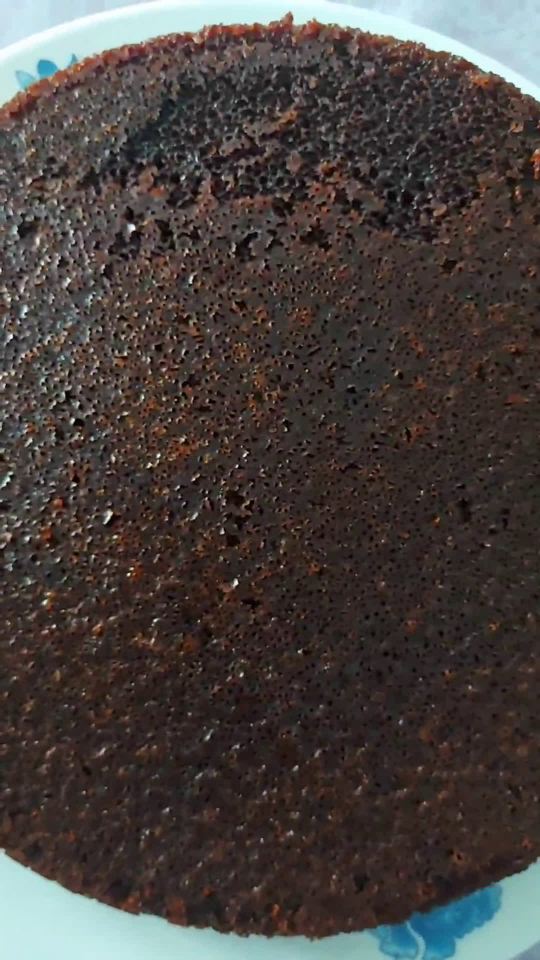 Gambar langkah 11 resipi Kek sarang semut 🐜versi bakar.