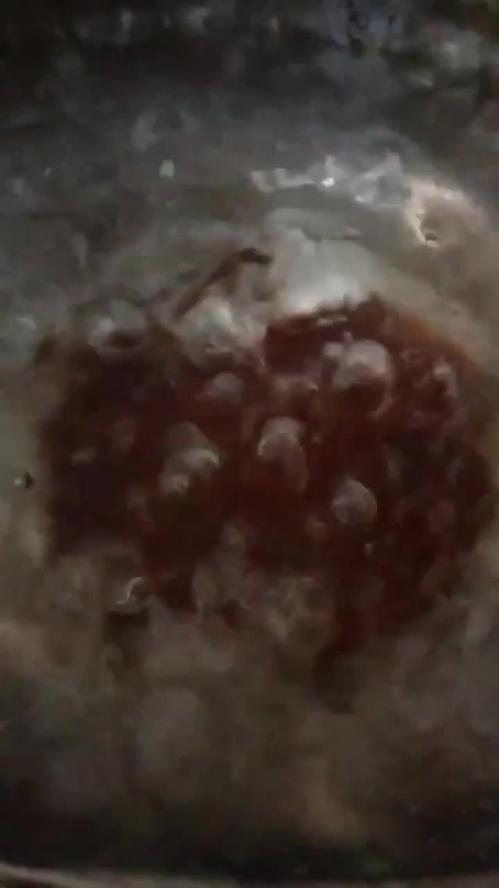 Gambar langkah 3 resipi Bubur butir nangka dan sagu.