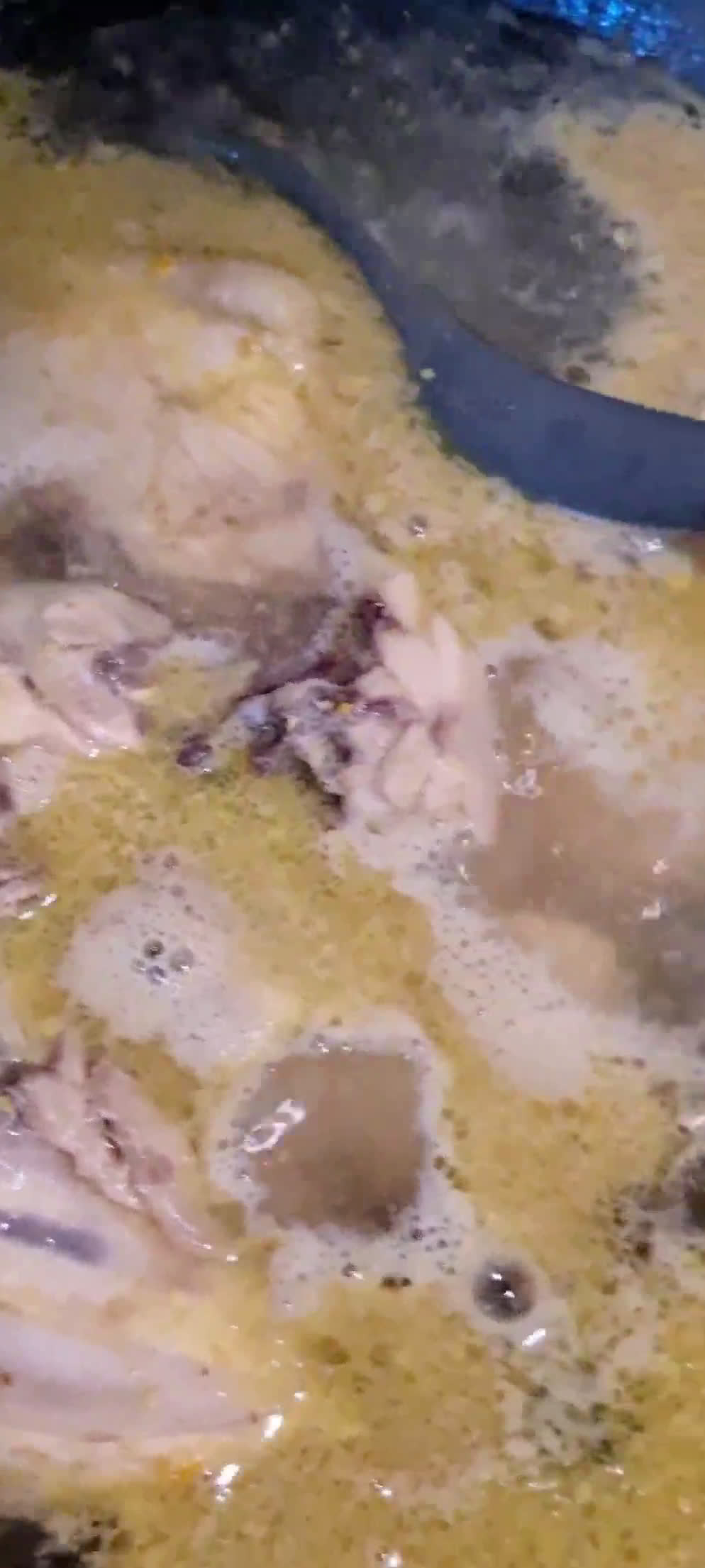 Foto langkah ke 2 dari resep Bubur Ayam Kuah Kuning ala Kang bubur, Cepat Saji.