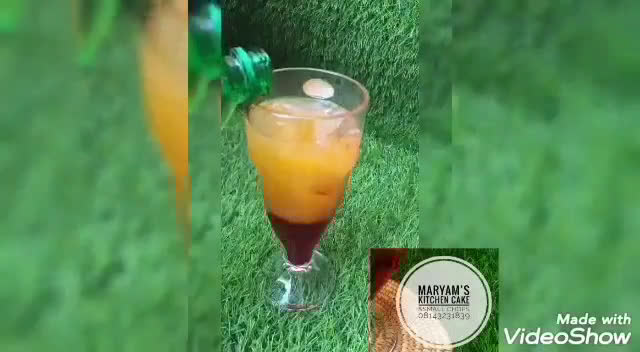 A picture of step 2 of Orange sunrise.