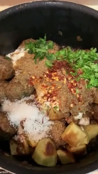 صورة لخطوة 6 من وصفة برياني كرات اللحم