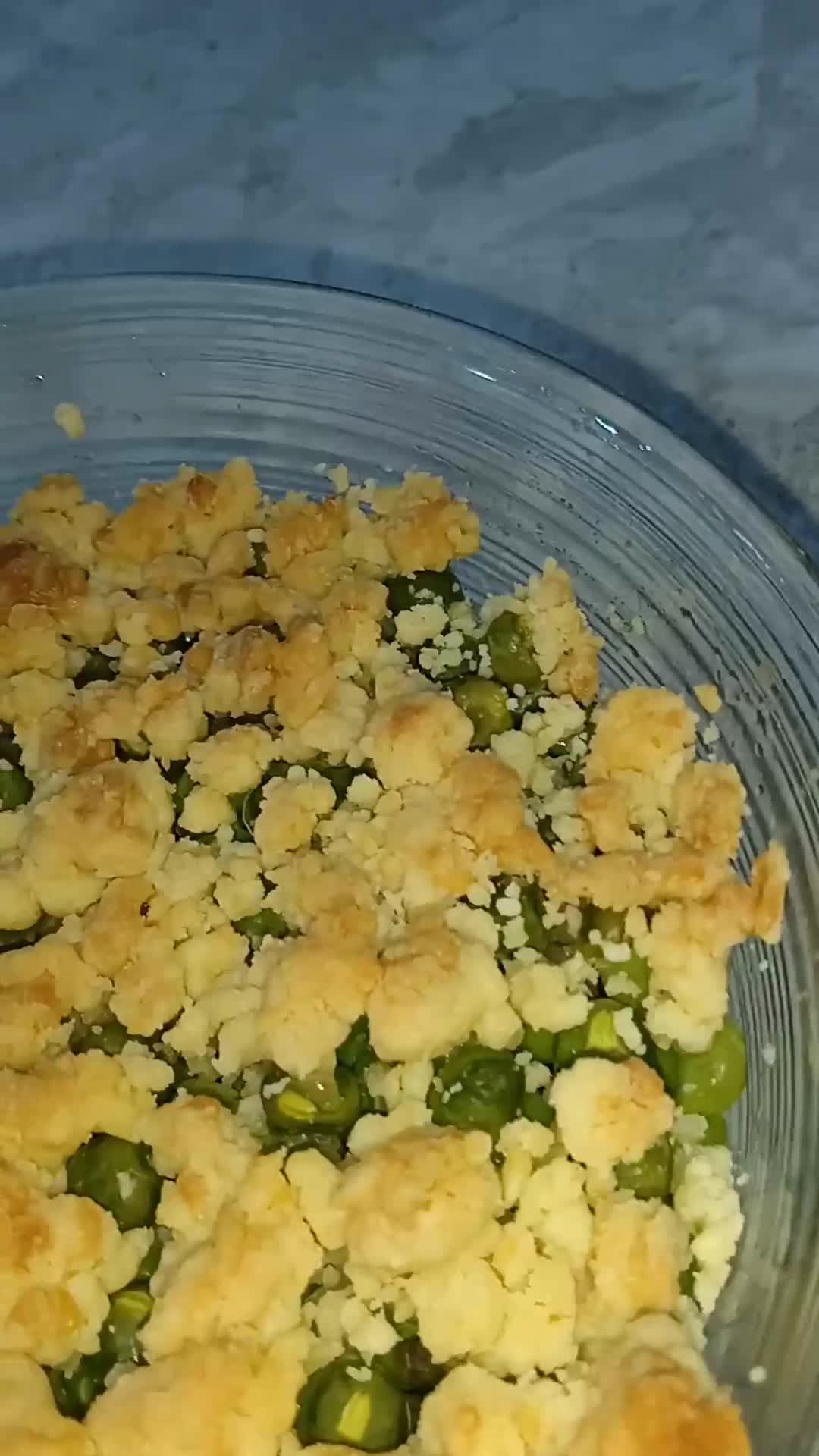Une image de l'étape 4 de Crumble de petit pois.