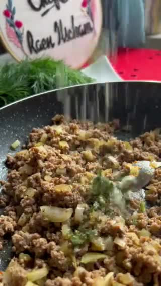 صورة لخطوة 3 من وصفة حشوة السمبوسة باللحمة والشبت