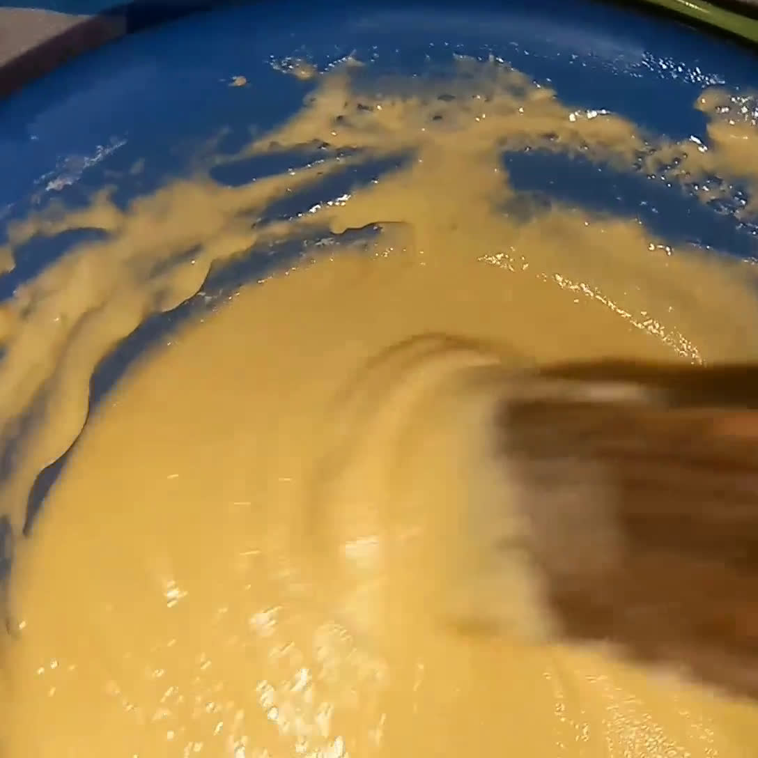 A picture of step 2 of Buttericing cake in a toaster.