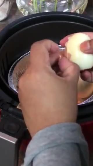 Gambar langkah 3 resipi Telur Rebus Air Fryer.