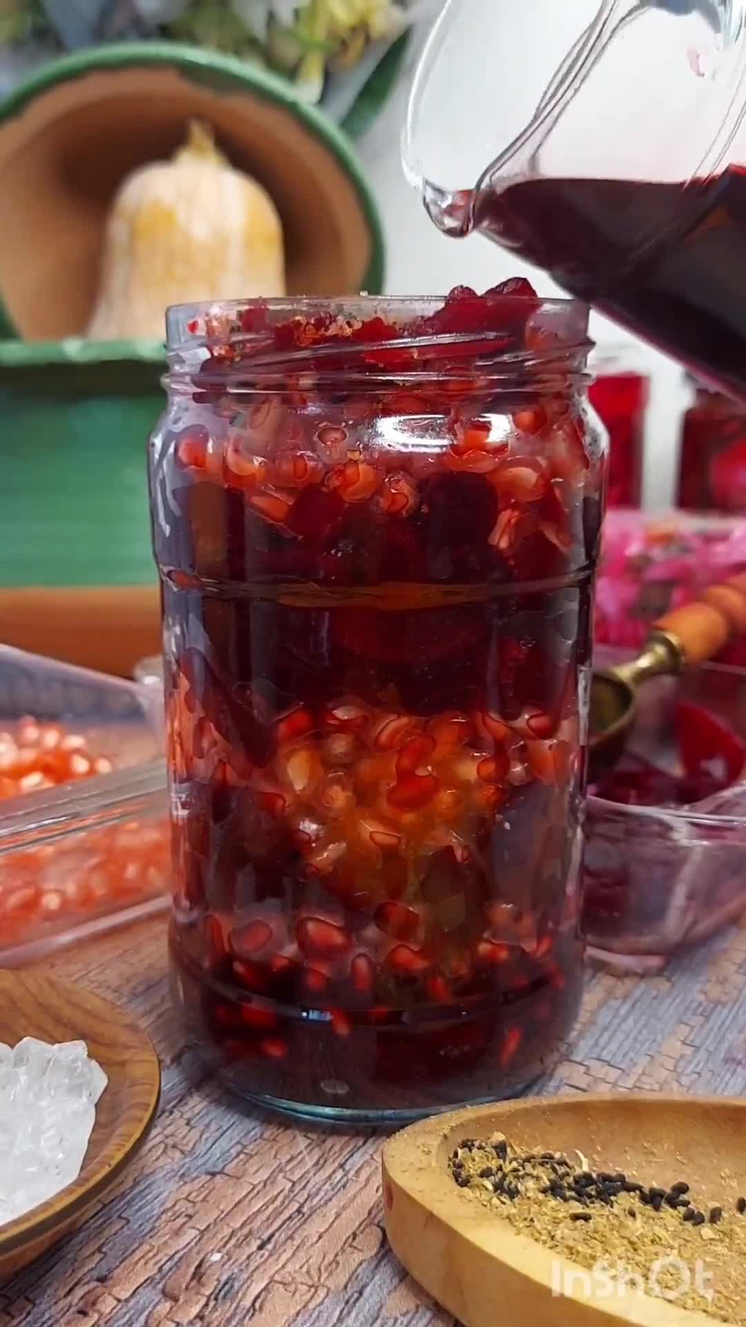 عکس مرحله 5 از دستور ترشی یلدایی (انار و لبو)😋😋