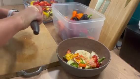 Une image de l'étape 1 de Crumble de légumes du jardin.