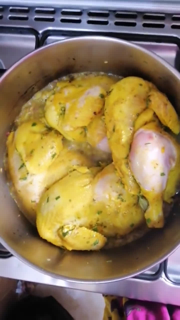 صورة لخطوة 9 من وصفة طاجن دجاج مغربي بالزيتون الاخضر 🌱