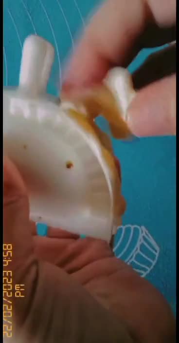 A picture of step 5 of My style of dumplings or momos.