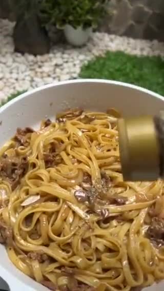 Foto langkah ke 6 dari resep 025. Black Pepper Fettuccine.