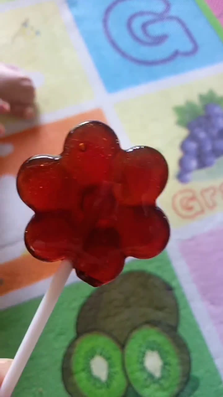 Gambar langkah 7 resipi Snack : 🍭🍬Mulberry Jelly Candy🍬🍭.