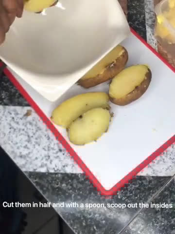 A picture of step 1 of Loaded baked potatoes.