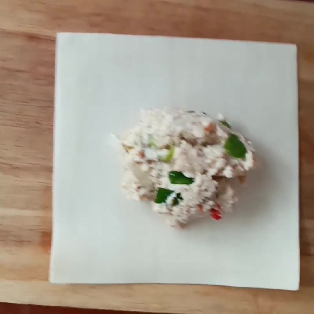 Foto langkah ke 3 dari resep Pangsit Goreng Tahu Peda.