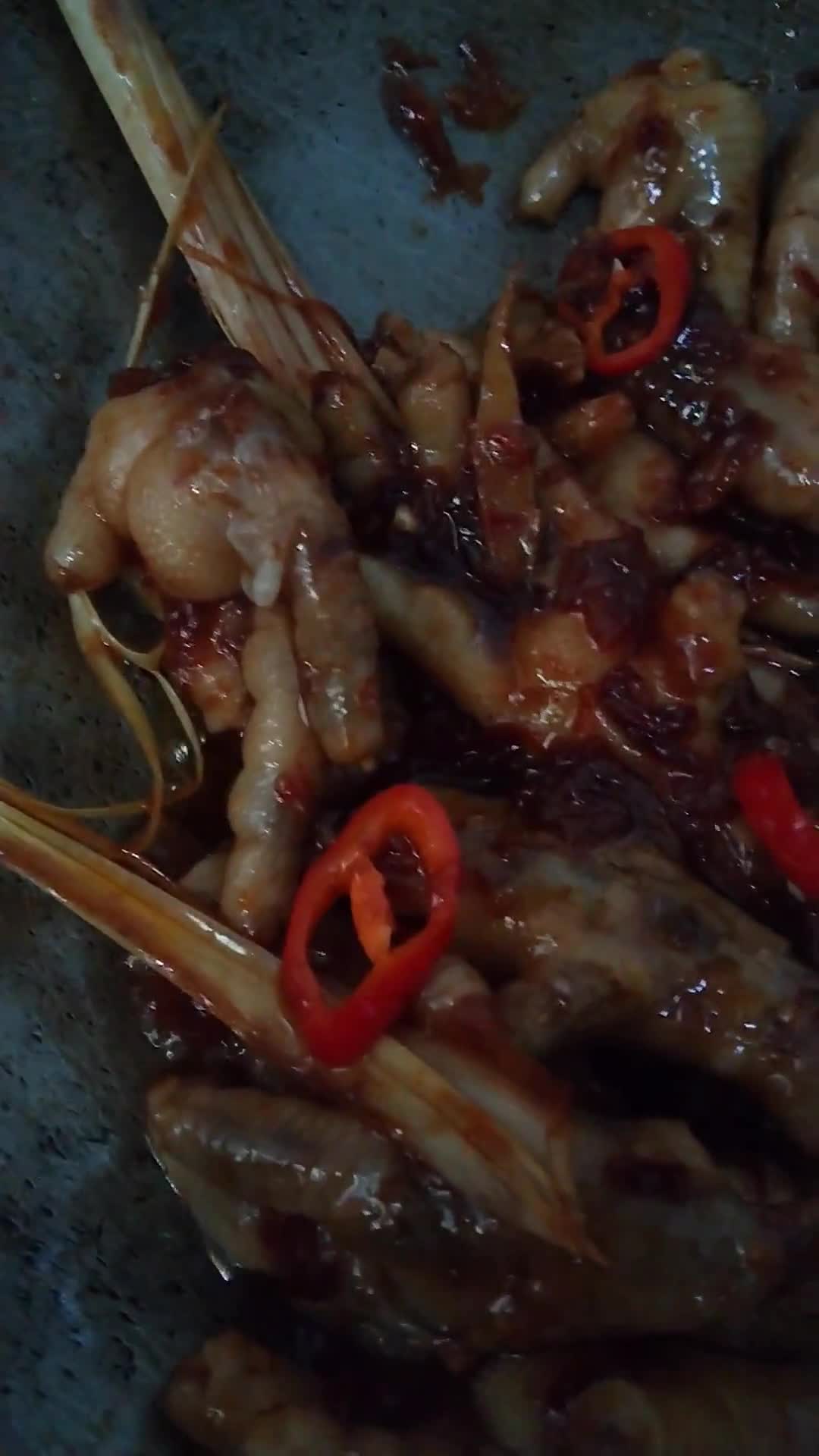 Gambar langkah 4 resipi Kaki ayam manis pedas.