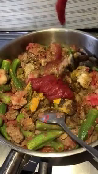 صورة لخطوة 2 من وصفة الباميا باللحم