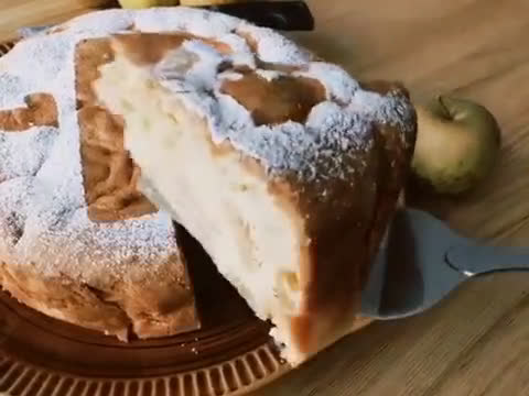 Hình bước làm 6 của món 💚 Bánh Táo Kiểu Nga Cổ Điển - Sharlotka Apple Cake