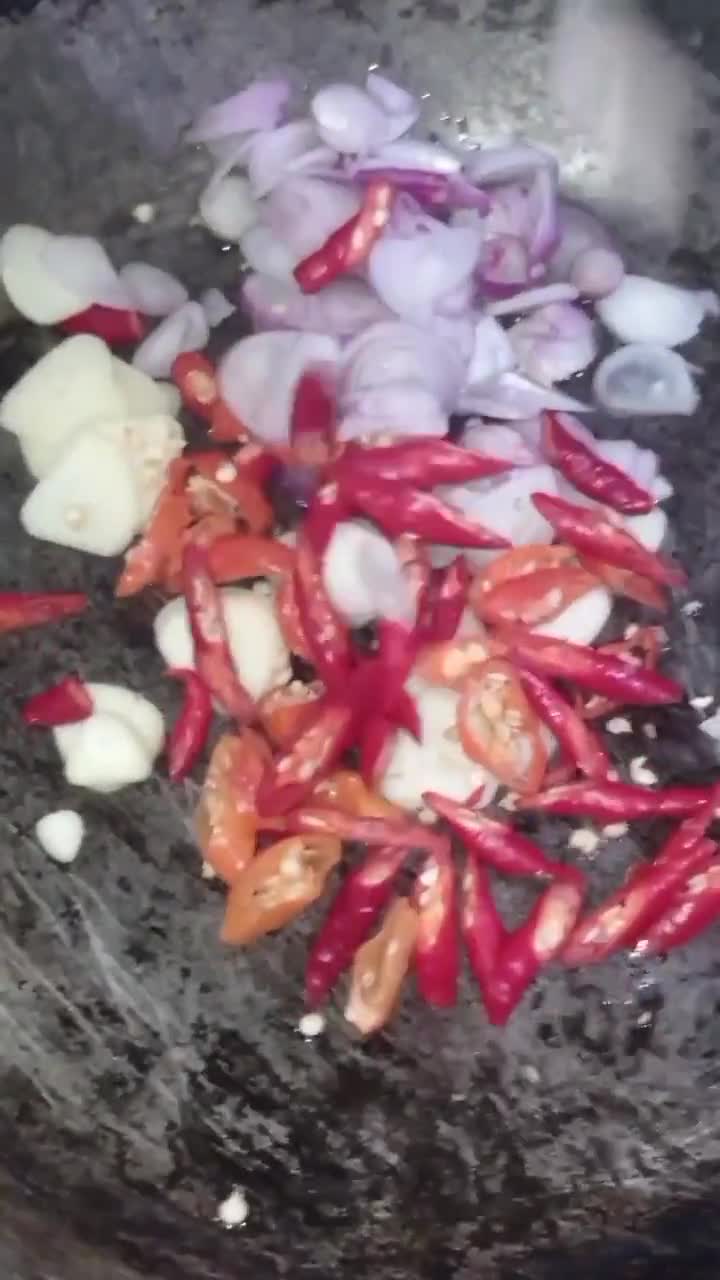 Foto langkah ke 3 dari resep Tumis Putren Teri Ala-ala Me.