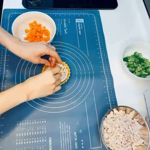 寵物鮮食🍽雞肉花椰菜鹹派的食譜步驟6照片