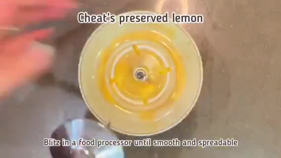 A picture of step 2 of Double lemon chicken with cheat’s preserved lemon.