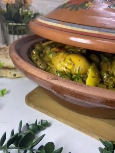 صورة لخطوة 11 من وصفة طاجن دجاج مغربي بالزيتون الاخضر 🌱