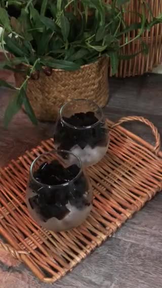Gambar langkah 1 resipi Cola Cincau.