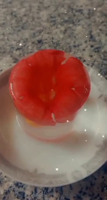 عکس مرحله 1 از دستور یخ خوشگل و مجلسی💛❤