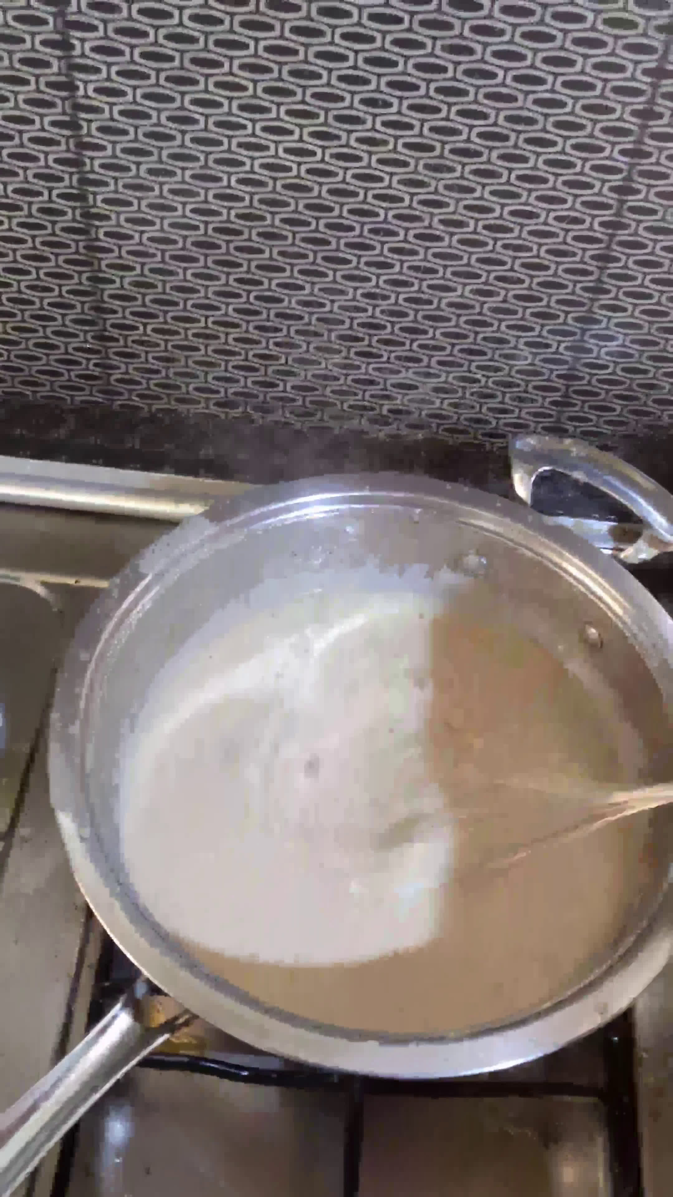 A picture of step 7 of Cajun Chicken and Farfalle Alfredo Pasta.