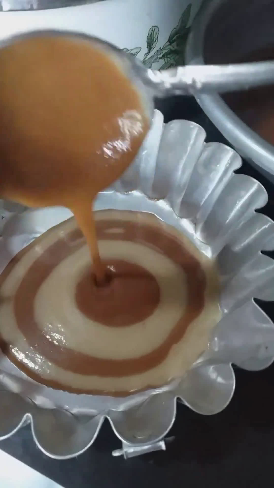 Foto langkah ke 4 dari resep Puding zebra roti tawar.