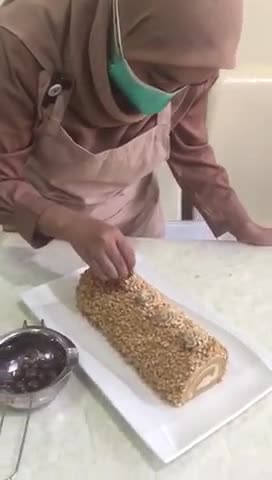 Foto langkah ke 9 dari resep Mocca Nougat Rollcake.
