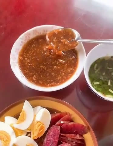Hình bước làm 2 của món Xôi gà xé thập cẩm