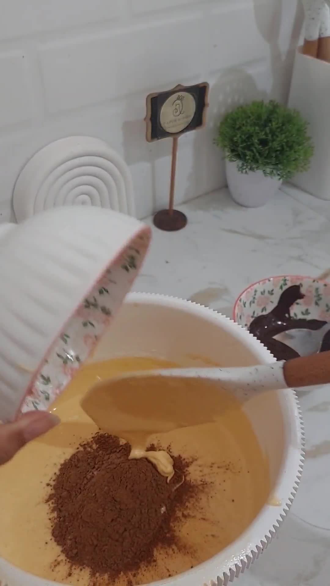Foto langkah ke 4 dari resep Brownies Kukus Cream Cheese.