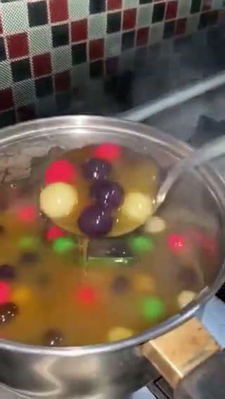 Foto langkah ke 6 dari resep Bubur Candil Ketan Warna - Warni.