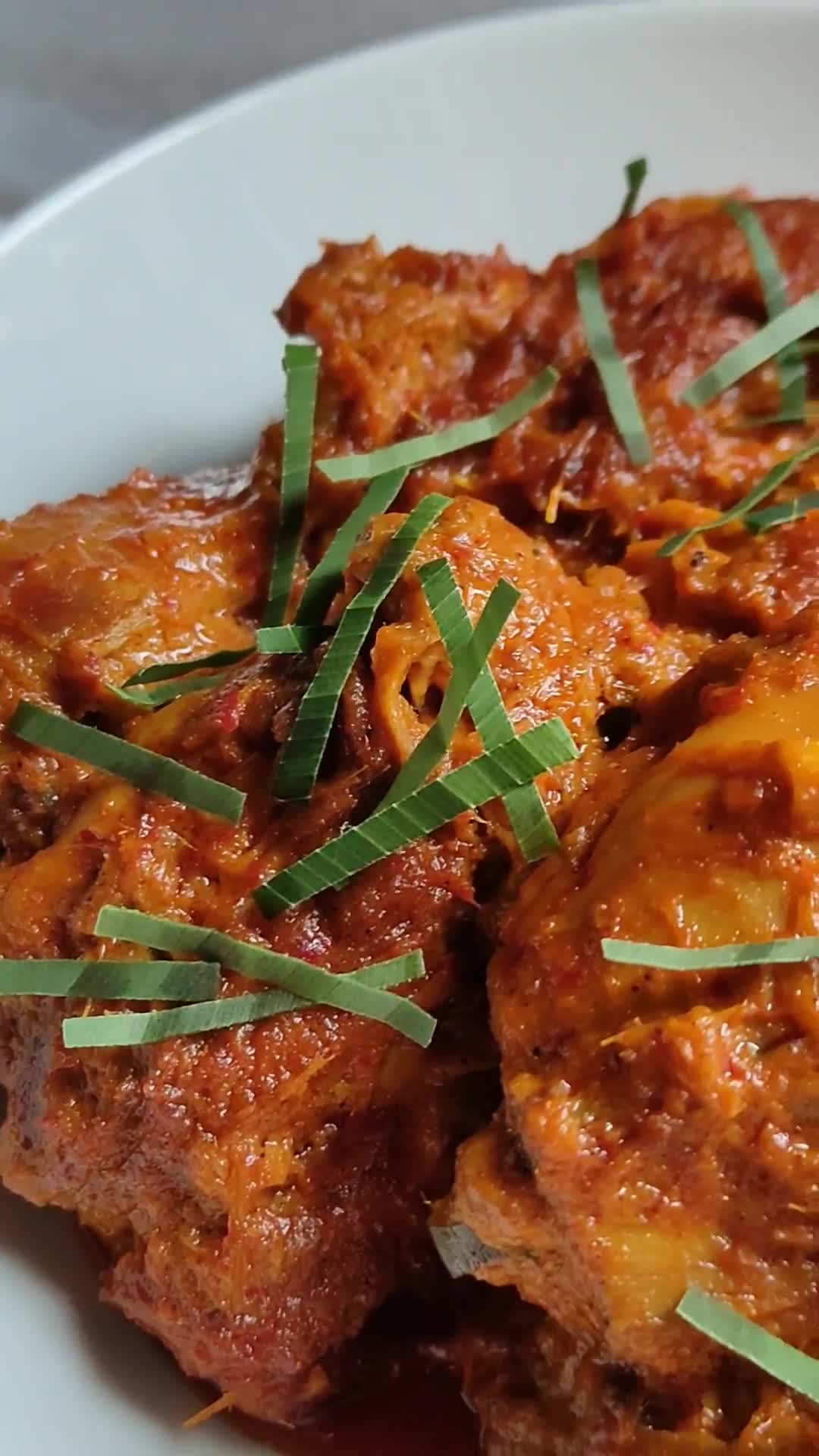 Gambar langkah 17 resipi Rendang Ayam.