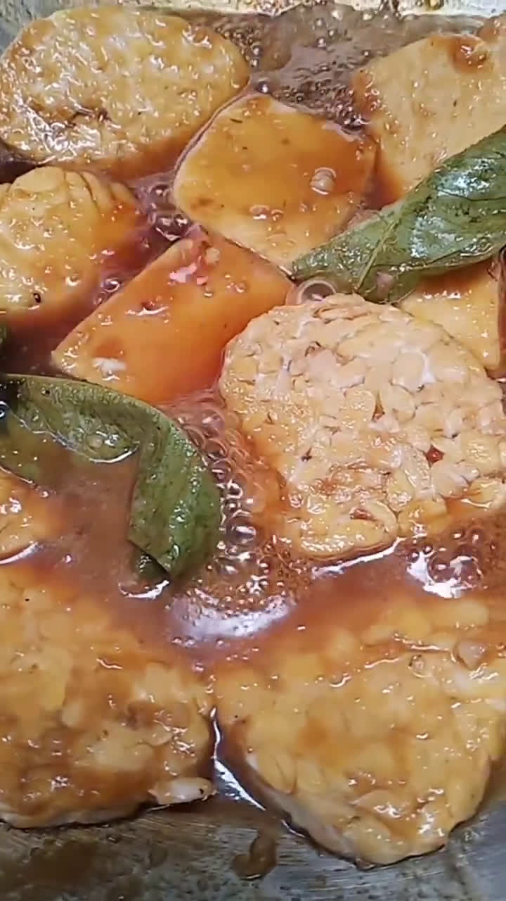 Foto langkah ke 4 dari resep Tempe Tahu Bacem.