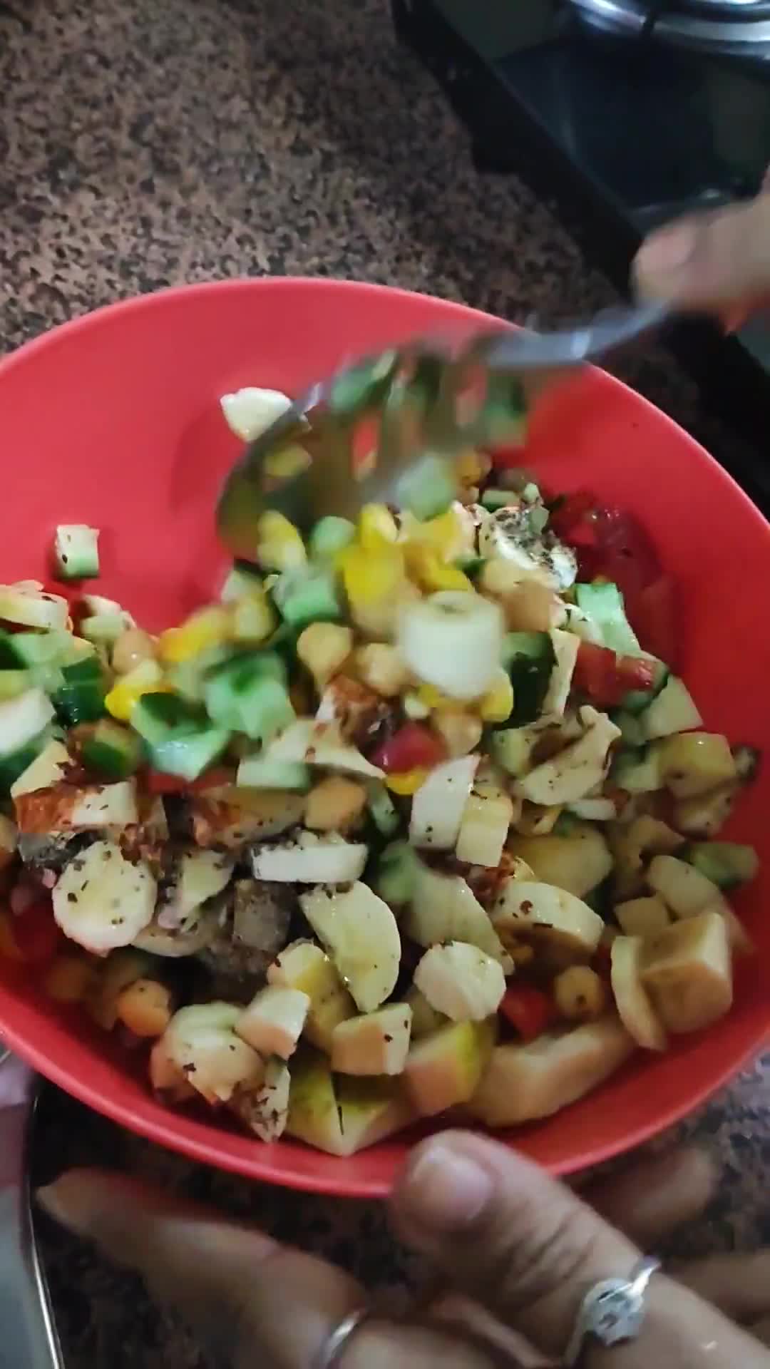 छोले कॉर्न चाट (chole corn chaat recipe in hindi) रेसिपी चरण 3 फोटो