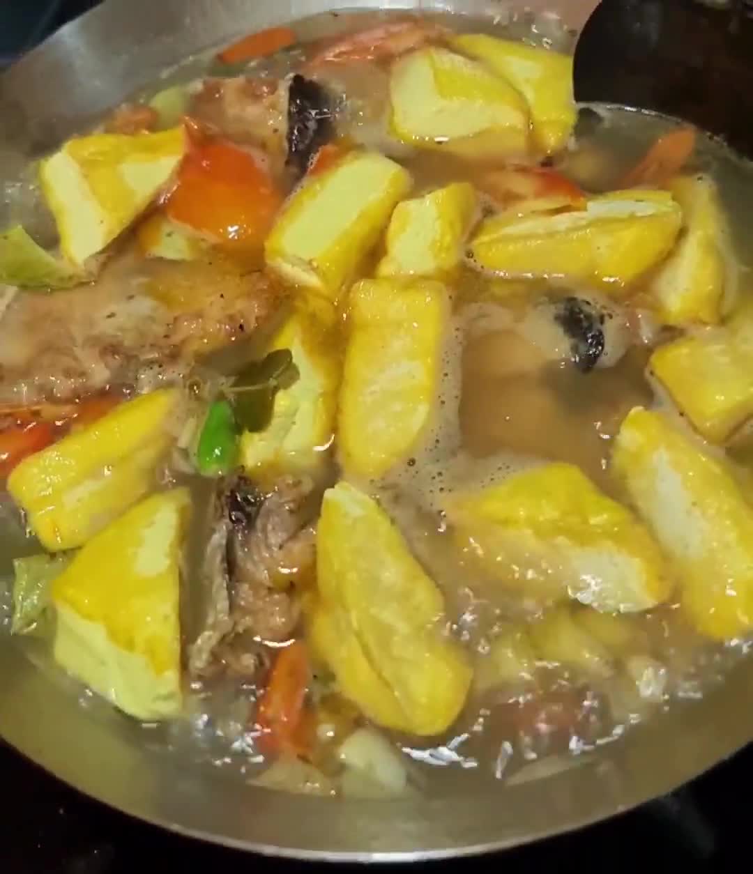 Foto langkah ke 5 dari resep Garangan Ikan Manyung & Pari Asap Tahu Petai (No Santan) 🐋🍲😋.