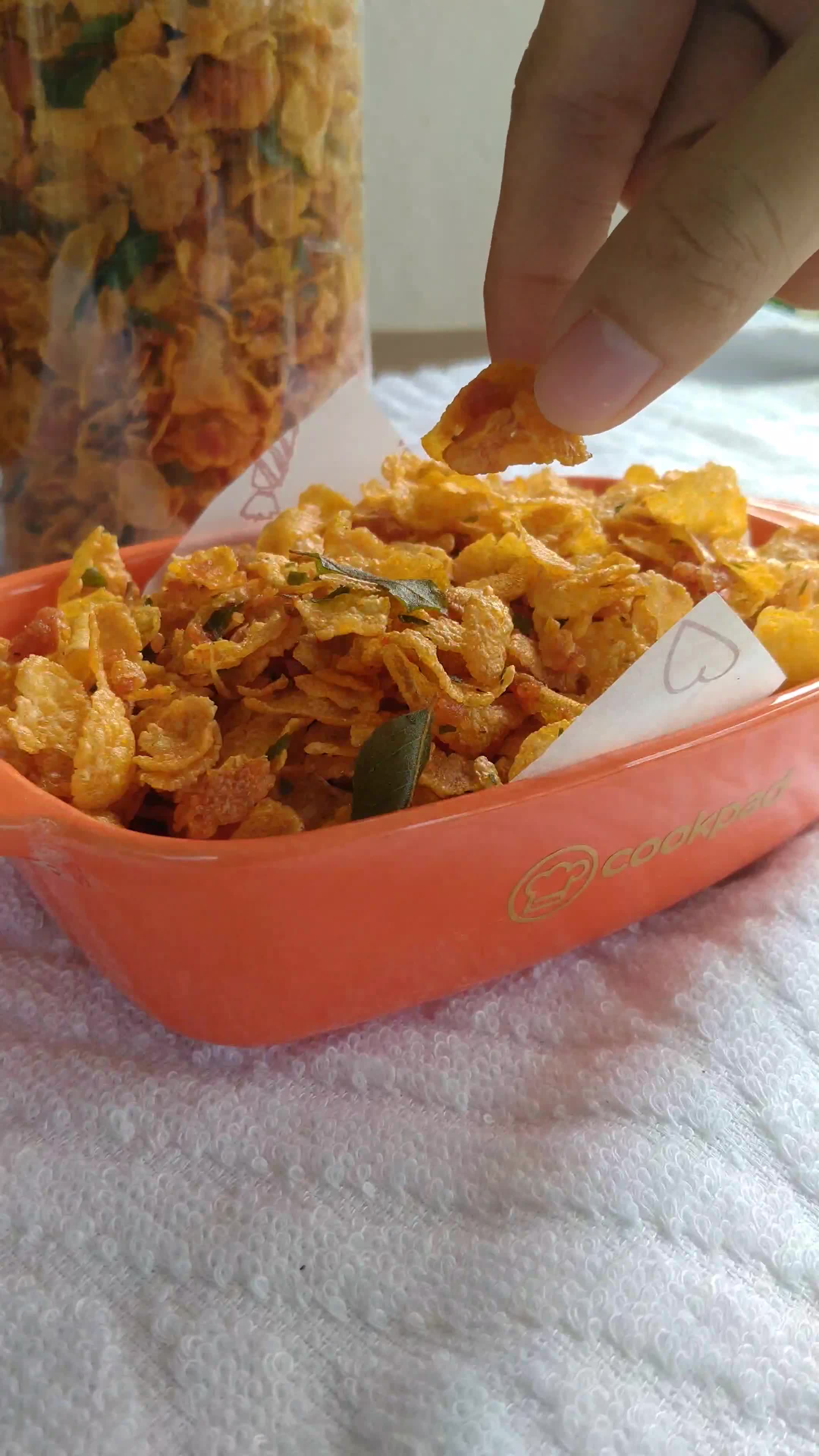 Gambar langkah 5 resipi Cornflakes Sira.