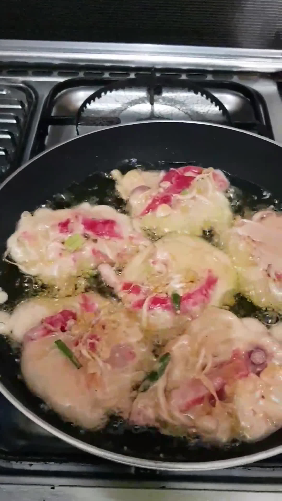 Foto langkah ke 5 dari resep Bakwan Kulit Buah Naga Merah❤.