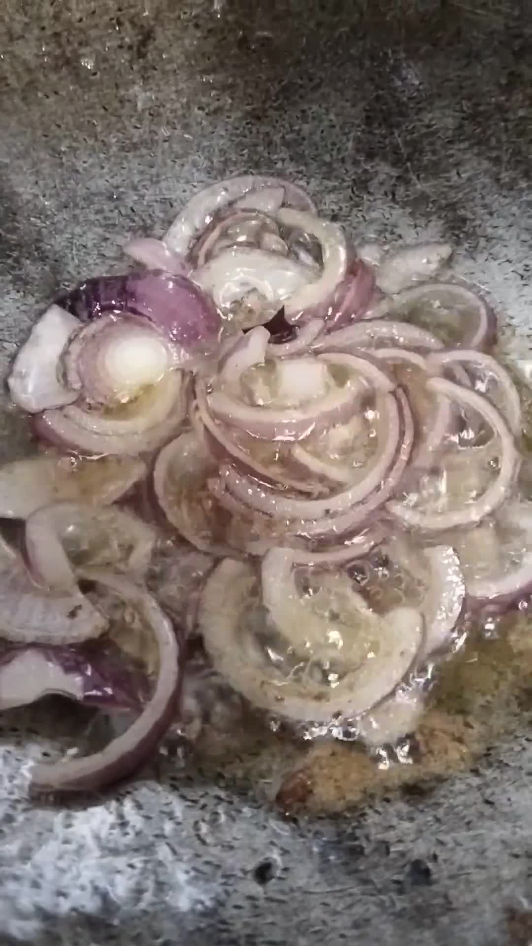 Gambar langkah 4 resipi Tempe goreng campur.