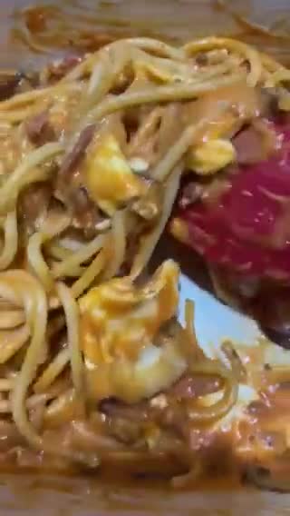 Gambar langkah 7 resipi Tomato Cream Pasta.
