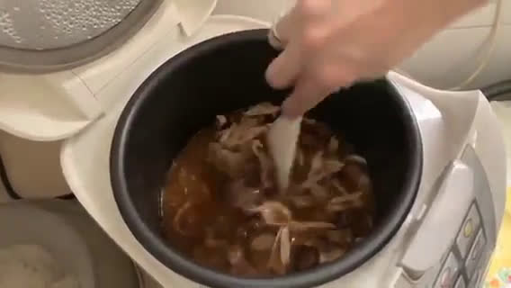 Foto langkah ke 8 dari resep Nasi Tim versi Rice Cooker.