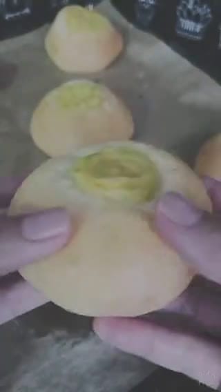 Gambar langkah 4 resipi Custard cream bun.