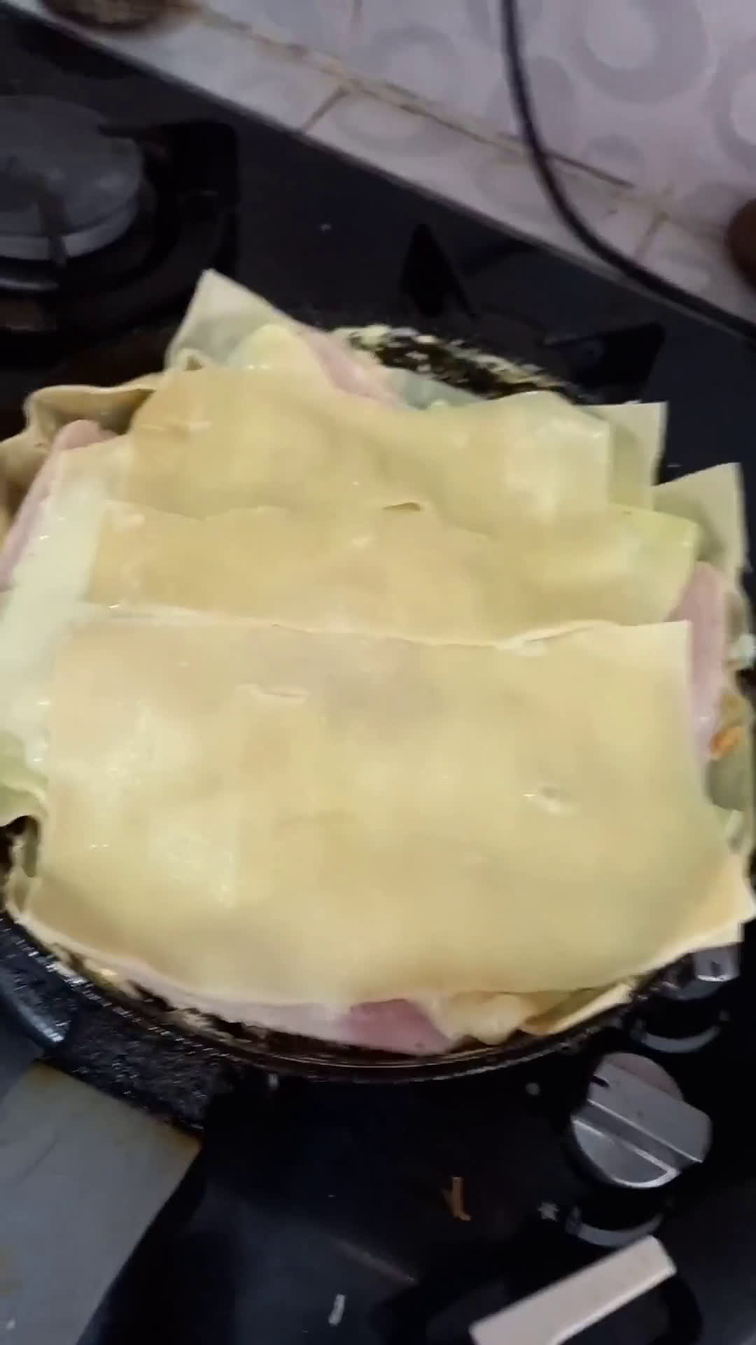 Foto del paso 5 de la receta: LASAÑA EN Sartén (SIN HORNO)