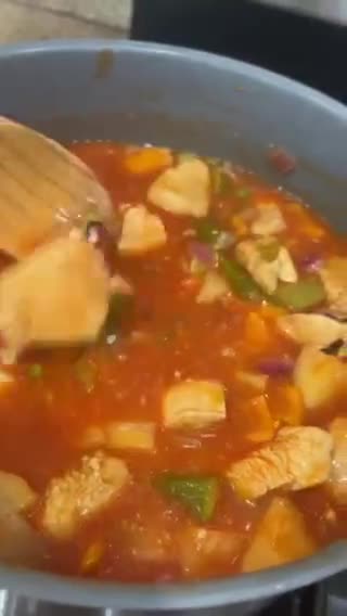 A picture of step 8 of Chicken Afritada Menudo.