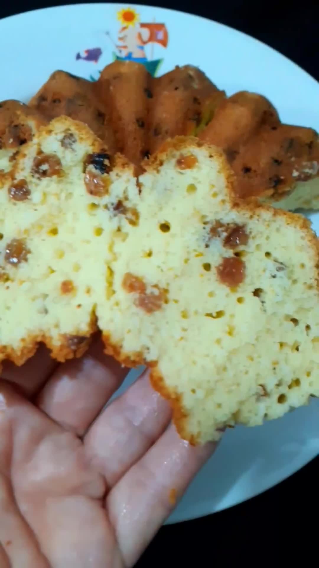 عکس مرحله 1 از دستور کیک کشمشی پرتقالی 😋😍