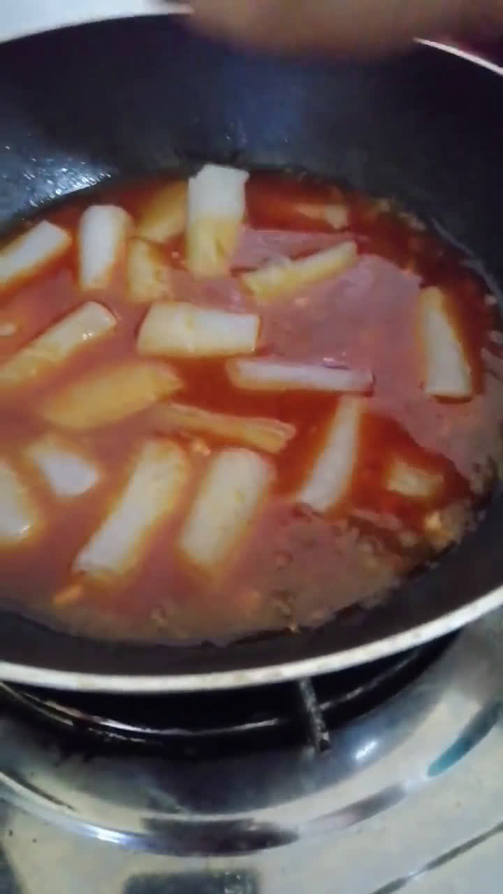 Gambar langkah 7 resipi Rice Paper Tteokbokki.