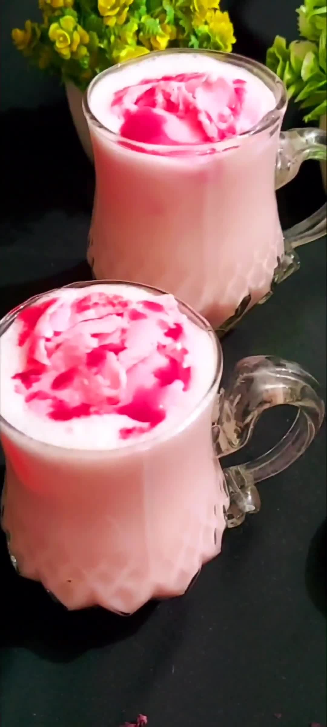 रोज़ लस्सी विद आइसक्रीम (rose lassi with ice cream recipe in Hindi) रेसिपी चरण 4 फोटो