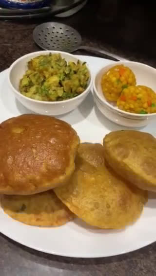 सब्ज़ी मसाला पूरी (sabzi masala poori recipe in Hindi) रेसिपी चरण 3 फोटो